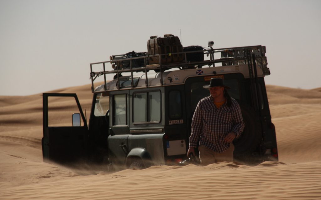 During a desert trip in the Sahara in the south of Tunisia